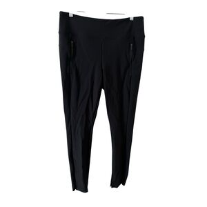 Athleta Womens Large Black Leggings Nylon & Spandex Blend